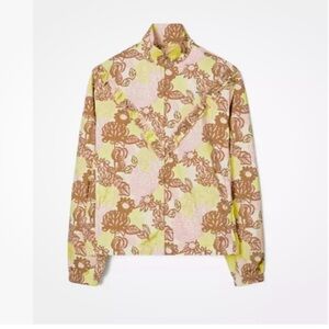 Tory Burch Sport French Cream Bouquet Windbreaker- medium